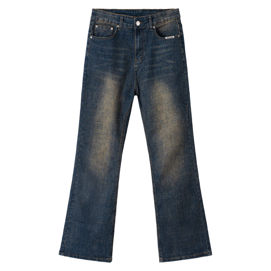 XINYINSU Jeans Unisex Moderate Flared Pants