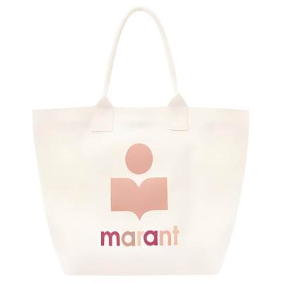 ISABEL MARANT Cotton Tote Bag, Shopping Bag, Shoulder Bag, Handbag Small Women's Beige