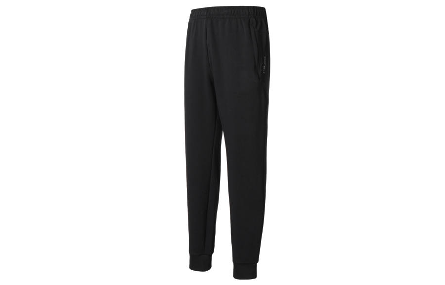 ANTA Variety Training Collection Knitted Sweatpants Men's Black Moderate Straight Fit Pants