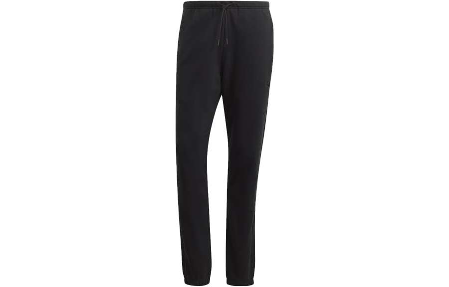 Adidas Originals ESSENTIALS Knitted Sweatpants Men's Black Moderate Cuffed Pants