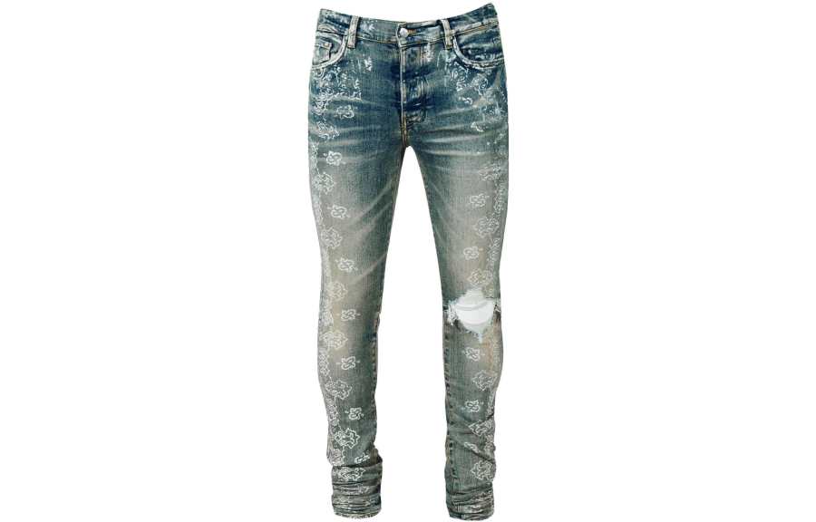 AMIRI AMIRI Jeans Men's Blue Moderate Ripped Pants