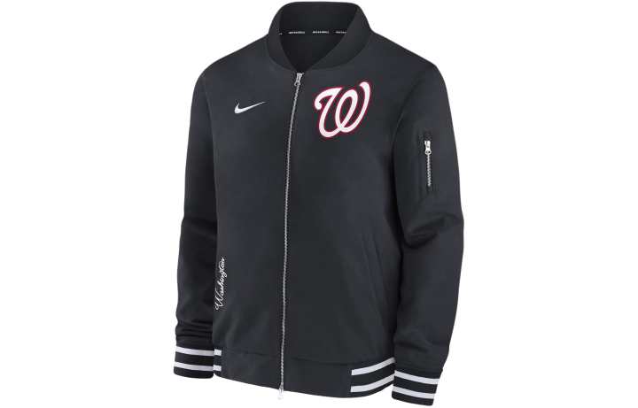 Nike Nike Washington Nationals Authentic Collection Men's Nike Mlb Full-Zip Bomber Jacket