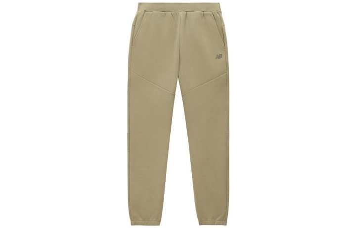New Balance New Balance Knitted Sweatpants Men's Yellow Moderate Cuffed Pants