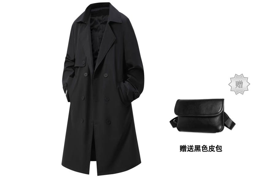 Kawasaki Trench Coats Unisex Lapel Moderate Other