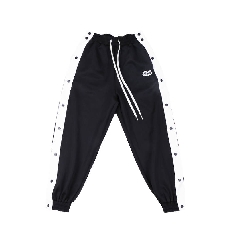 Slamble Slamble Knitted Sweatpants Unisex Moderate Snap Button Pants