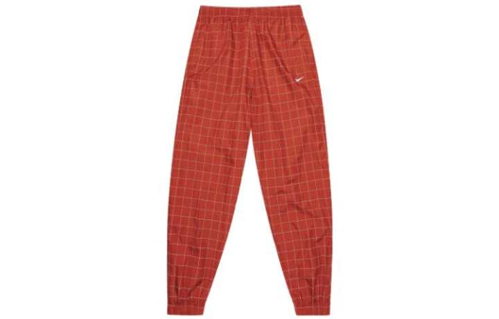 Nike Nike Knitted Sweatpants Men's Red Moderate Cuffed Pants