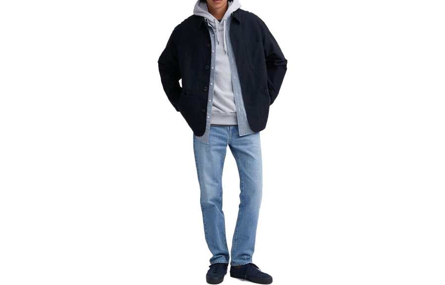 UNIQLO Jeans Unisex Sky Blue Moderate Straight Fit Pants