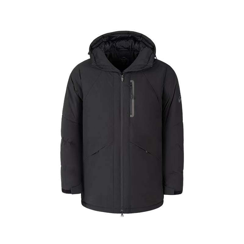 ASICS ASICS Down Jackets Men's Black Hooded Moderate