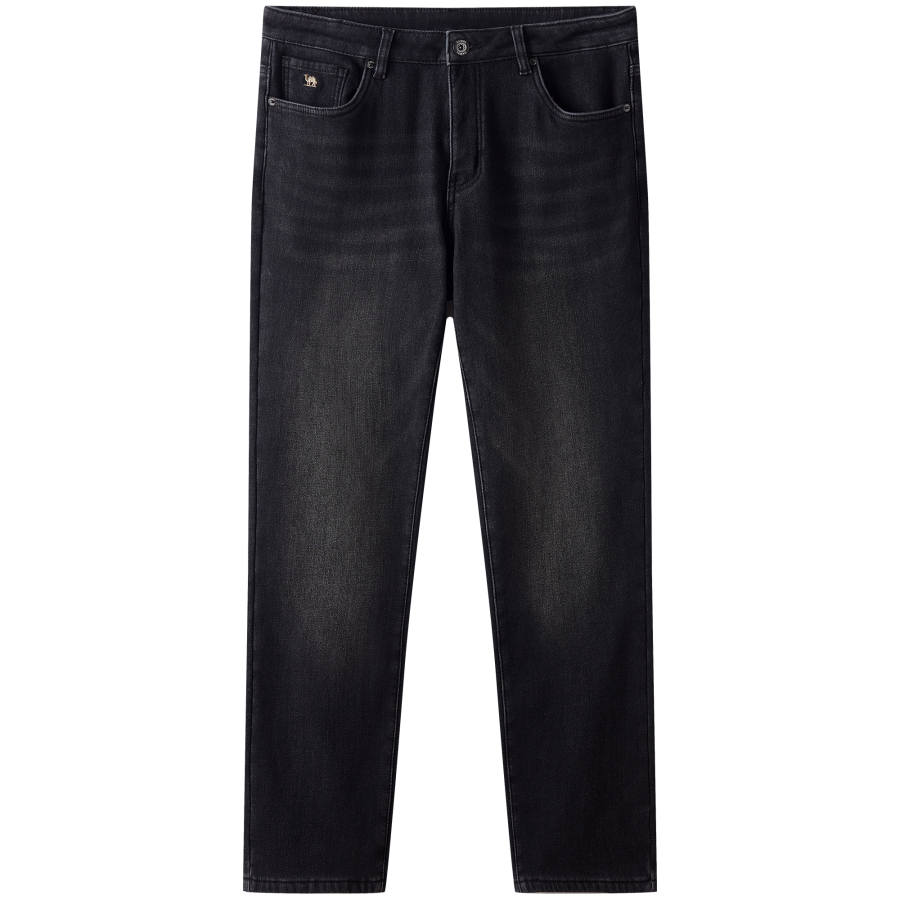 CAMEL Micro Stretch Oil Resistant Stain Resistant And Waterproof Embroidery Logo Casual Pants Straight Fit Jeans Men's