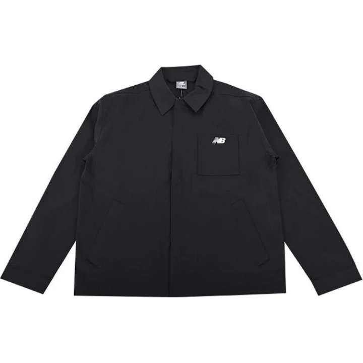 New Balance New Balance logo-embroidered shirt jacket