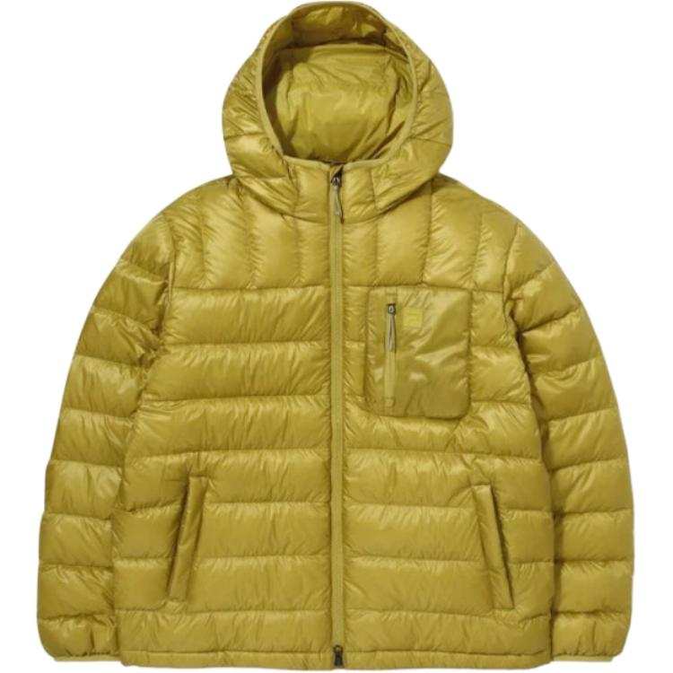FILA Glossy Ripstop Down Jacket Men's Mustard Yellow