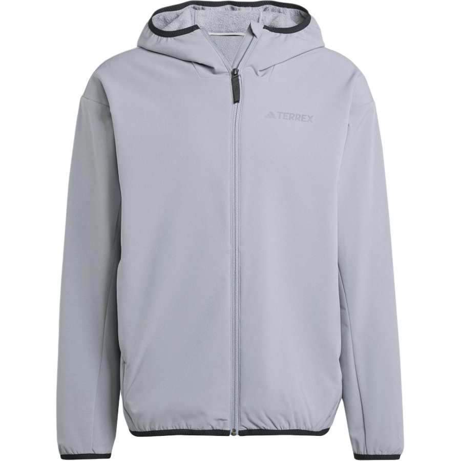 Adidas Adidas FW24 Cold.Rdy Series MULTI Outdoor Fleece Lined Sports Hooded Softshell Jackets & Coats Men's Light Gray