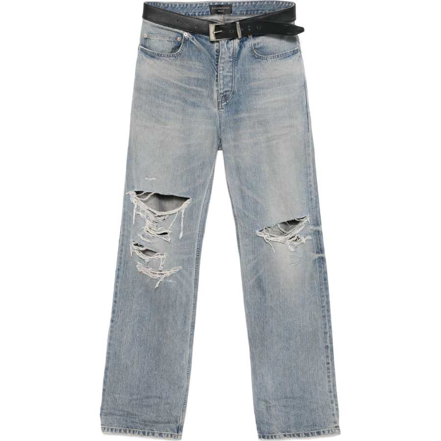 Balenciaga Jeans Regular Fit Men's Light Blue
