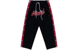 NICEID Knitted Sweatpants Men's Moderate Snap Button Pants