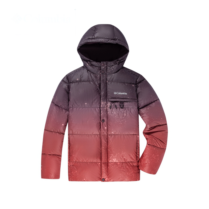 Columbia Columbia Transit Down Jacket Unisex Black/Red