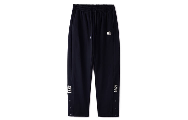 STARTER STARTER Knitted Sweatpants Unisex Moderate Snap Button Pants
