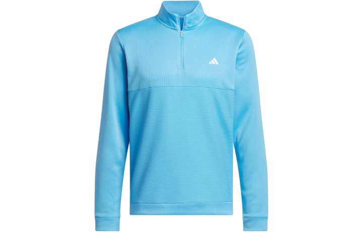 Adidas Adidas Ultimate365 Textured Quarter Zip Top Jackets & Coats Men's Sky Blue