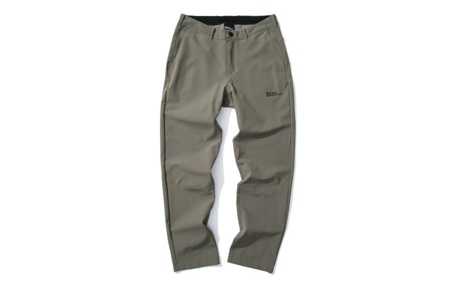 JACK WOLFSKIN Knitted Sweatpants Men's Smoke Gray 6185 Moderate Straight Fit Pants