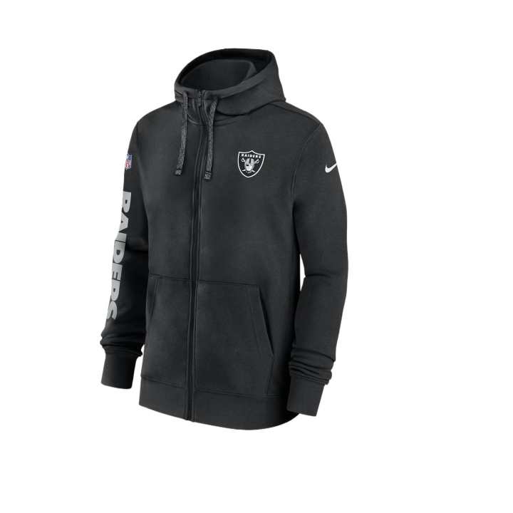 Nike Nike Las Vegas Raiders Sideline Team Issue Club Men's Nike Full Zip Hoodie