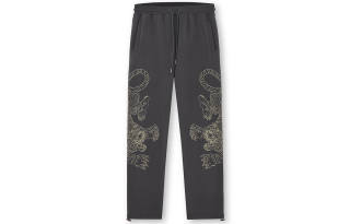 OCCUPY Oriental Dragon Rising Casual Pants Unisex Moderate Straight Fit Pants