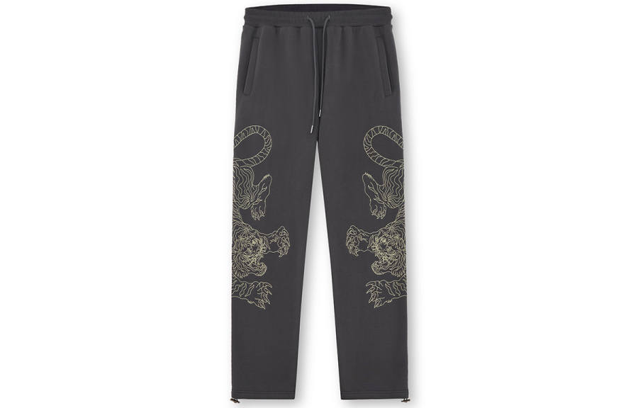 OCCUPY Oriental Dragon Rising Casual Pants Unisex Moderate Straight Fit Pants