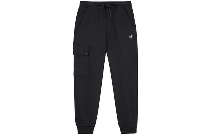 New Balance New Balance Knitted Sweatpants Men's Black Moderate Cuffed Pants