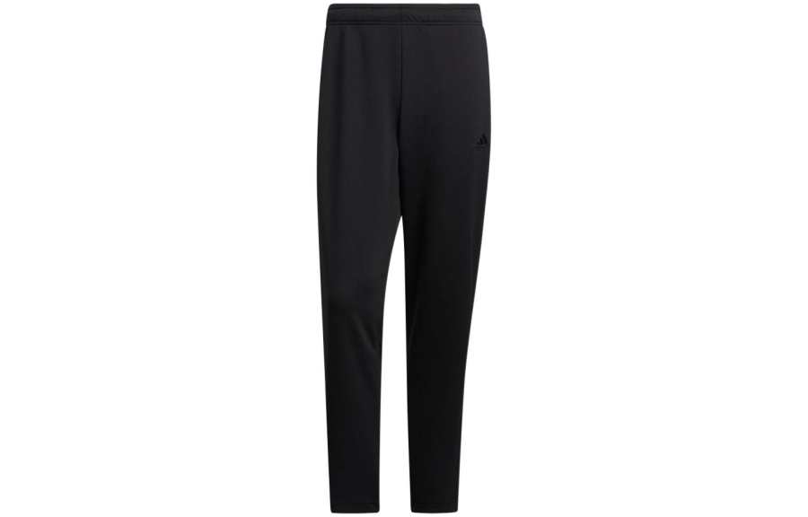 Adidas Adidas Knitted Sweatpants Men's Black Moderate Cuffed Pants