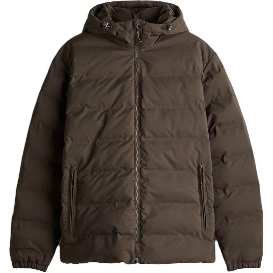 H&M H&M Puffer Jacket Men's Dark Khaki Green