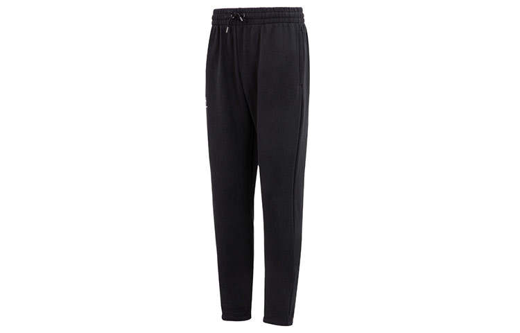 Under Armour Under Armour Solid Color Logo Label Drawstring Lace Up Thickened And Fleece Lined Casual Sweatpants Men's Black