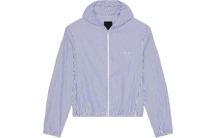 Givenchy Givenchy Striped Hooded Cotton Jacket