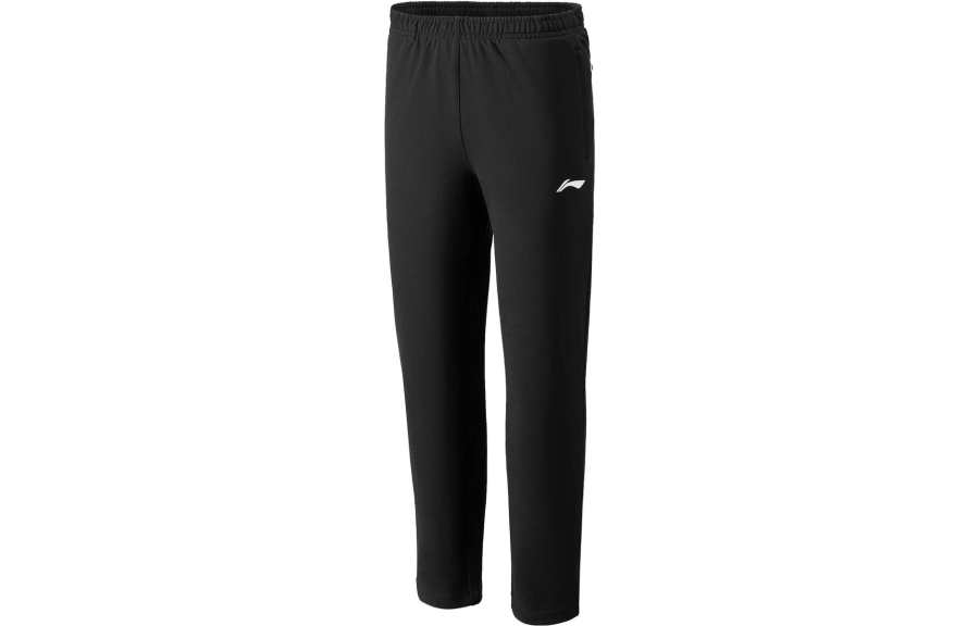 Li-Ning Li Ning Badminton Collection Knitted Sweatpants Unisex Black Moderate Straight Fit Pants