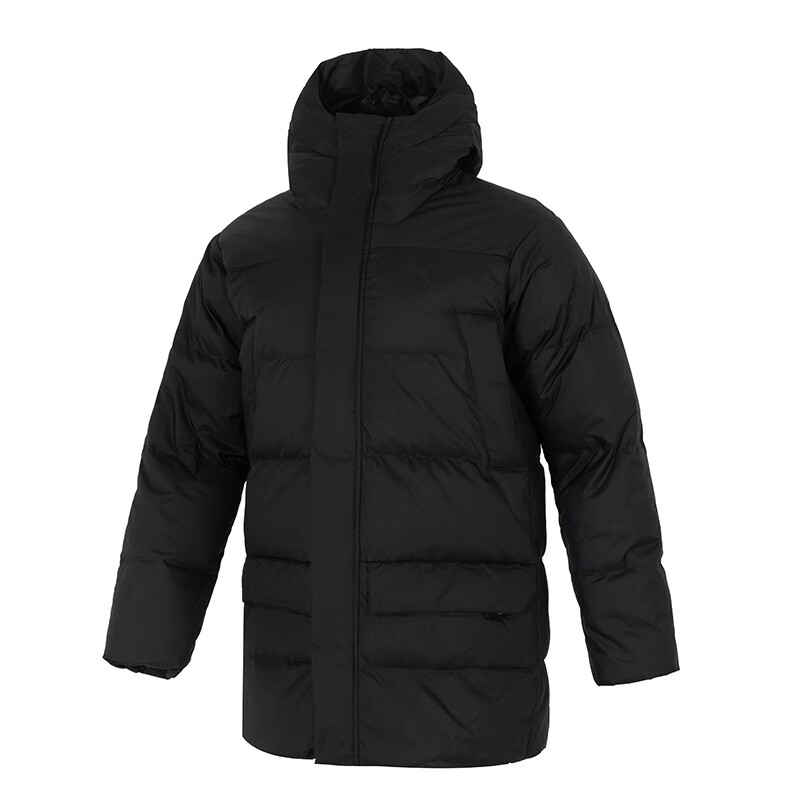 PUMA Down Jackets Men's Black Hooded Moderate Other