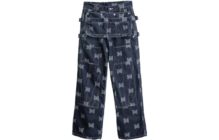 Needles Needles Jeans Men's Indigo Moderate Straight Fit Pants