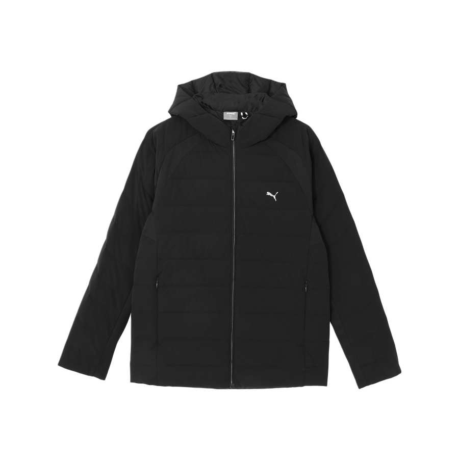 PUMA PUMA Down Jackets Men's Black Hooded Moderate Down Jacket