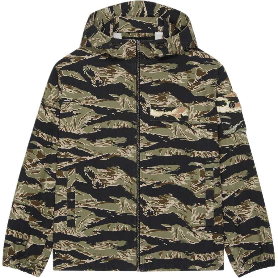 Givenchy Givenchy Camouflage Printed Windbreaker Jacket
