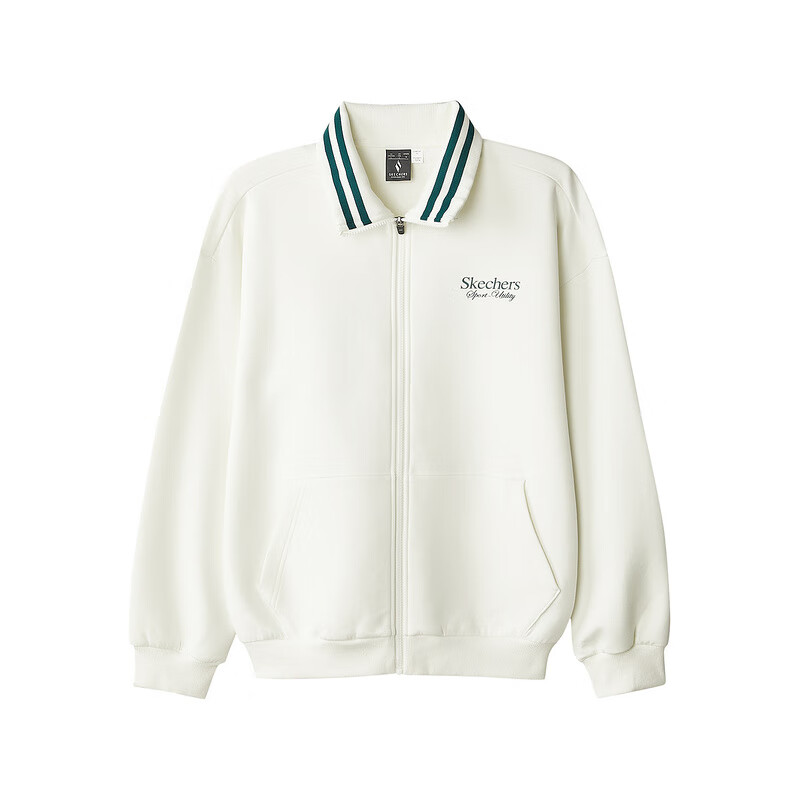 Skechers Sports League Collection Jacket Men's Marshmallow White