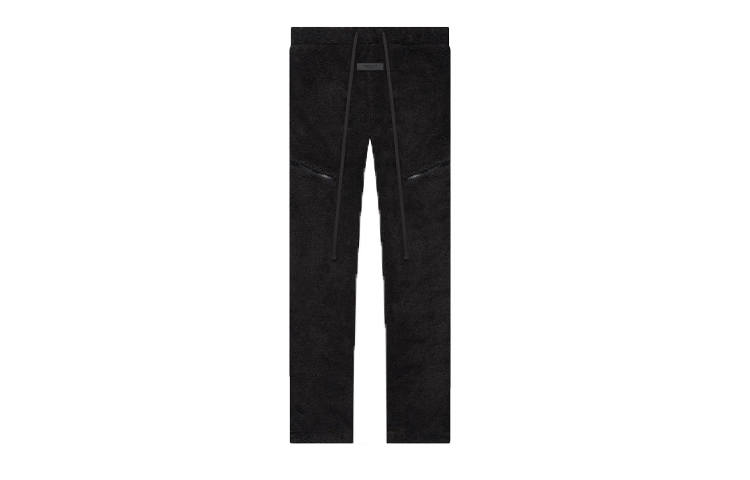 Fear Of God Essentials Fleece Lined Polar Fleece Pant Solid Color Label Lace Up Pants American Casual Pants Men's