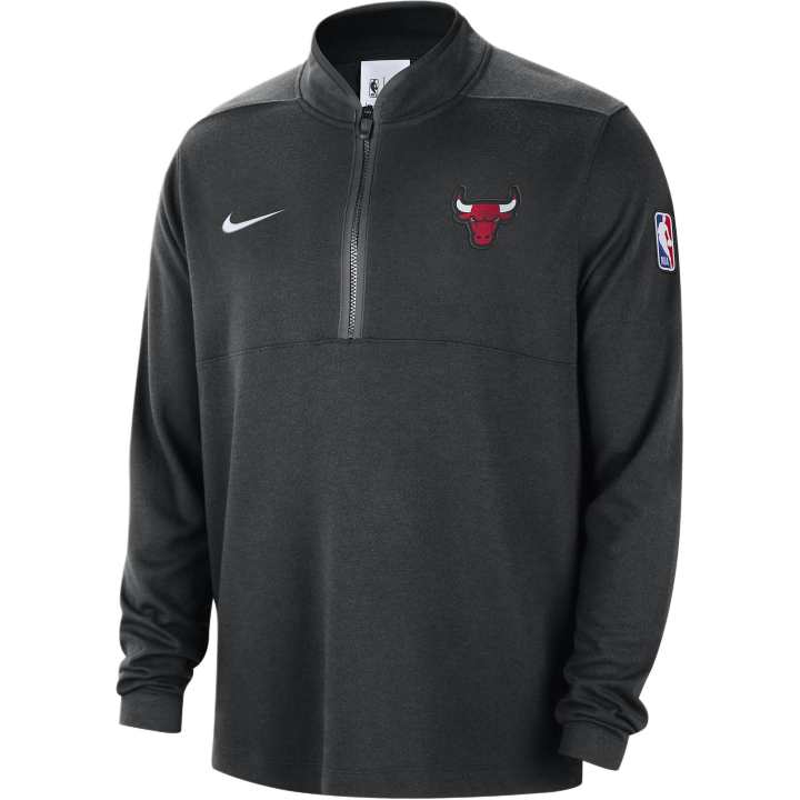 Nike Nike Chicago Bulls Men's Nike Nba 1/2 Zip Long Sleeve Top