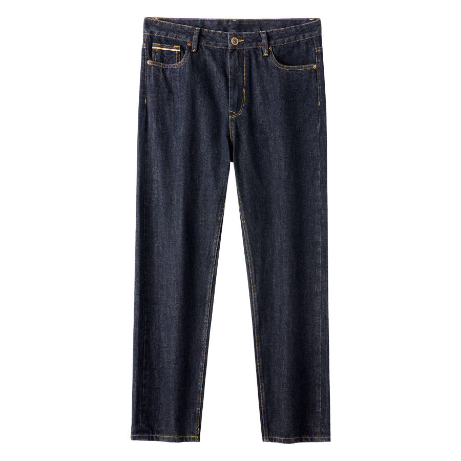 CAMEL CAMEL Urban Function Series Jeans Men's Dark Blue Moderate Straight Fit Pants