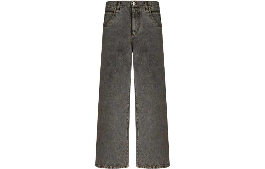 ETRO Logo Embroidered Straight Leg Jeans