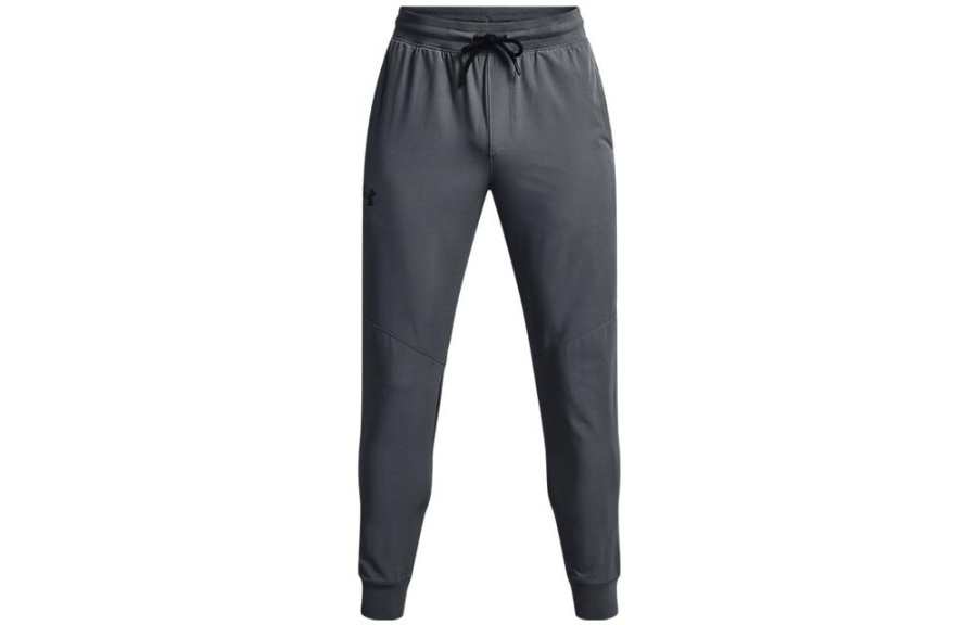 Under Armour Knitted Sweatpants Men's Gray Moderate Cuffed Pants
