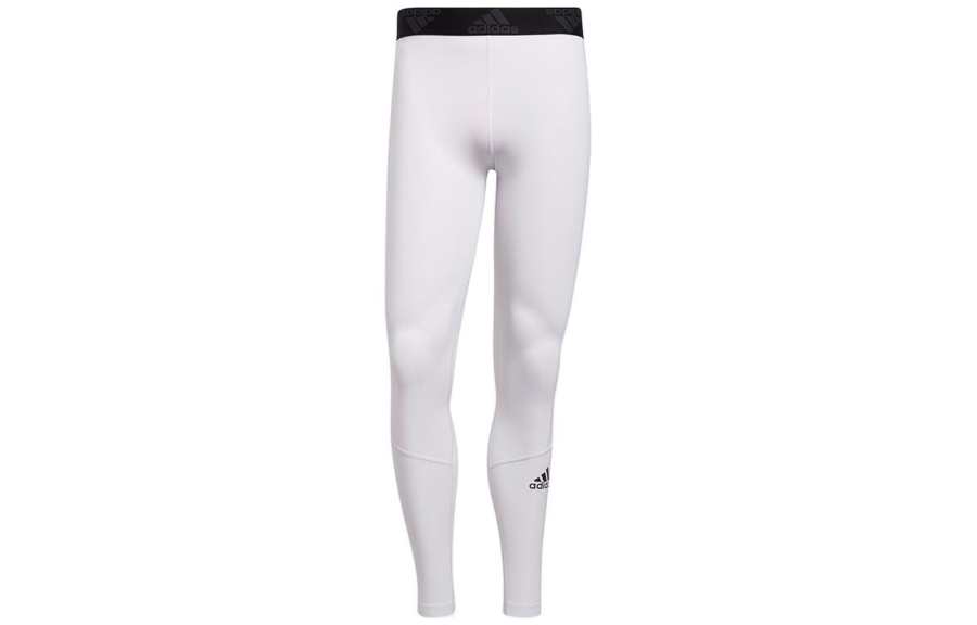 Adidas Adidas Knitted Sweatpants Men's White Moderate Slim Fit Pants