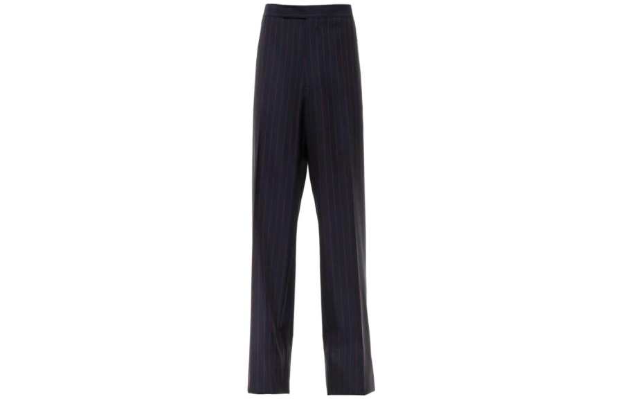 PRADA PRADA Casual Pants Men's Black Moderate Wide Leg Pants