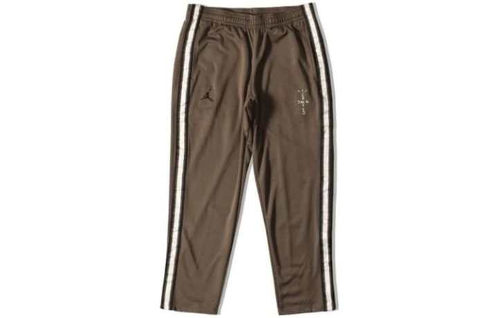 Jordan Jordan Knitted Sweatpants Men's Coffee Moderate Straight Fit Pants