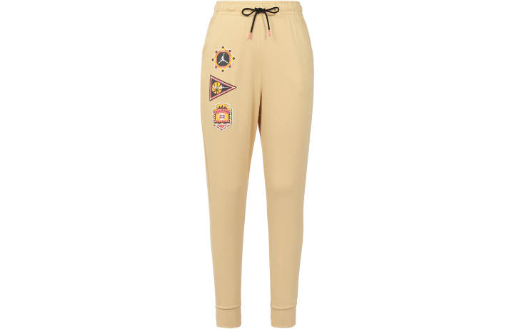 Jordan Jordan Flight MVP Knitted Sweatpants Men's Sesame Brown Moderate Cuffed Pants