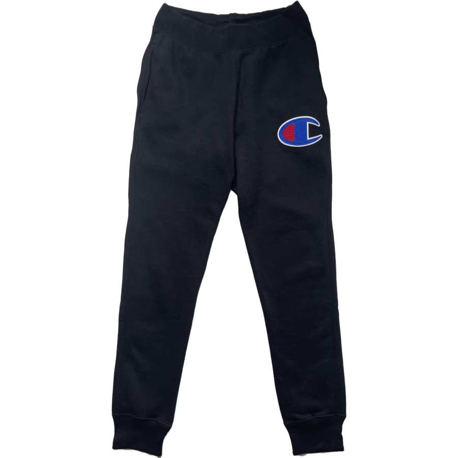 Champion Brand Logo Print Elastic Cuff Thickened And Fleece Lined Knitted Sweatpants Unisex