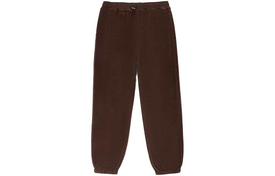 Lee Lee Knitted Sweatpants Men's Dark Brown Moderate Cuffed Pants