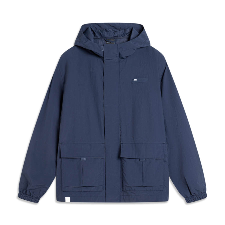 Li-Ning Li Ning Sports Life Collection Trench Coat Men's Dark Iris Blue