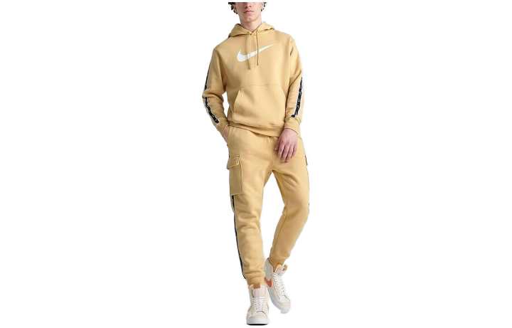 Nike Nike Knitted Sweatpants Men's Sesame Moderate Cuffed Pants