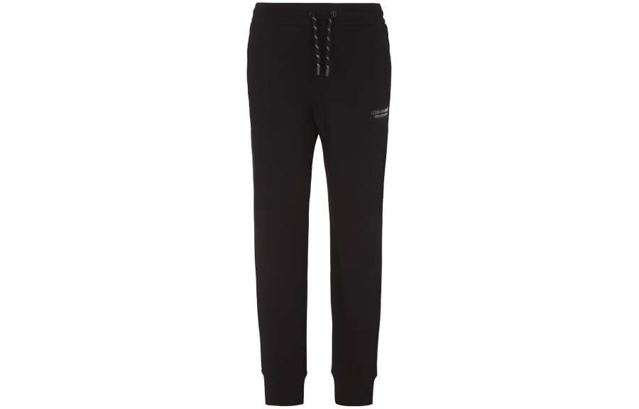 EMPORIO ARMANI Knitted Sweatpants Men's Black